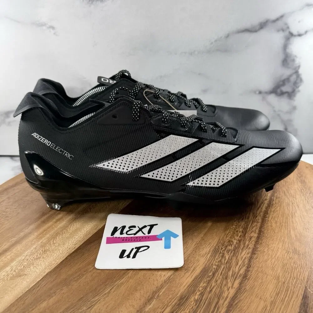 Men’s 13-adidas Adizero Electric II Football Cleats Core Black nby White IH5981